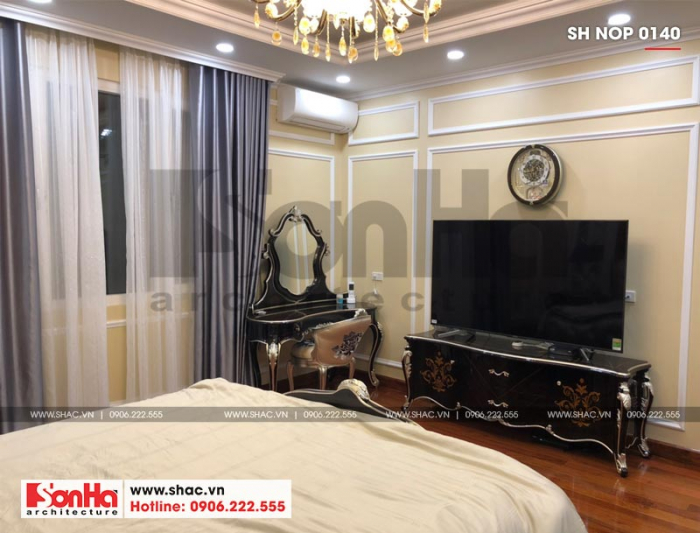 2 Ảnh thực tế phòng ngủ nhà ống cổ điển đẹp tại hà nội sh nop 0140