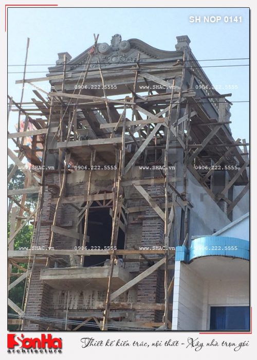 2 Ảnh thực tế thi công nhà phố cổ điển tại quảng ninh sh nop 0141