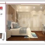 Thiết kế nội thất phòng ngủ con gái Vincom Shophouse tại Hải Phòng