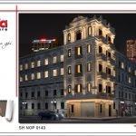 Góc view đêm mẫu thiết kế nhà ống Pháp tại Hà Nội sh nop 0143