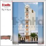 Thiết kế kiến trúc nhà ống kiến trúc Pháp tại Hà Nội sh nop 0140