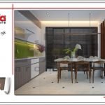 Thiết kế nội thất phòng bếp nhà ống hiện đại tại Hải Phòng sh nod 0170