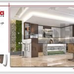 Thiết kế nội thất phòng khách bếp biệt thự tân cổ điển tại Hải Phòng sh btp 0104