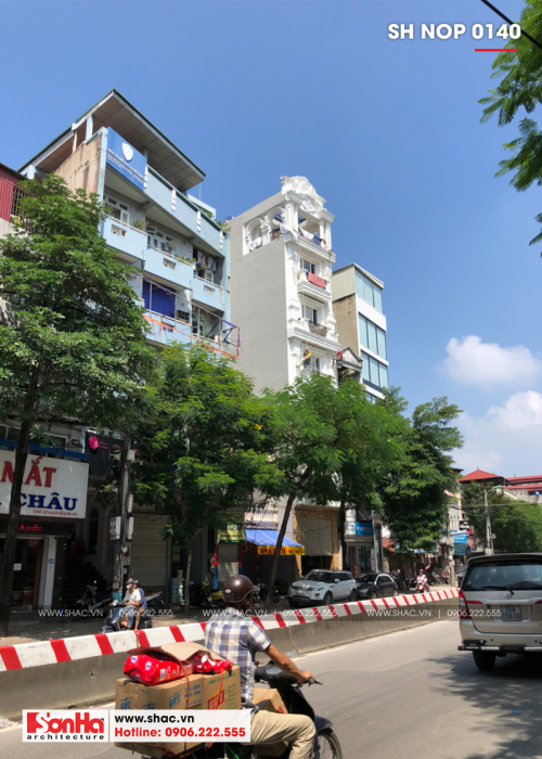 3 Ảnh thực tế thi công nhà ống kiến trúc pháp mặt tiền 5m tại hà nội sh nop 0140