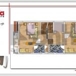 Mặt bằng công năng tầng 3 biệt thự cổ điển đẹp sh btp 0105