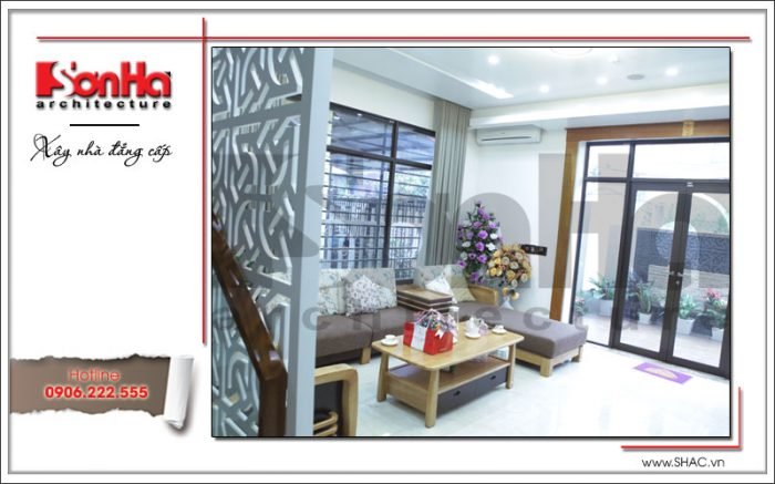 Mẫu biệt thự hiện đại 3 tầng mặt tiền 10m rộng 140m2 – SH BTD 0049 6