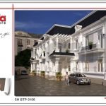 Mẫu kiến trúc biệt thự kết hợp văn phòng tại cà mau sh btp 0106