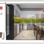 Mẫu thiết kế nội thất phòng bếp nhà ống hiện đại tại Hải Phòng sh nod 0170