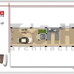 Thiết kế mặt bằng công năng tầng 1 nhà ống kiến trúc Pháp tại Hà Nội sh nop 0140