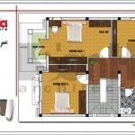 Mặt bằng công năng tầng 2 biệt thự Pháp tại Hải Phòng sh btp 0105