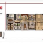 Mặt bằng tầng 2 văn phòng hiện đại tiện nghi tại Lào sh vp 0027