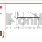 Mặt cắt 2-2 biệt thự 1 tầng mái thái tại Hải Dương sh btd 0057