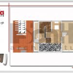 Mặt bằng công năng tầng mái biệt thự cổ điển đẹp sh btp 0105