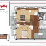 Mặt bằng công năng tầng 3 nhà ống Pháp tại Hà Nội sh nop 0143