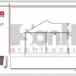 Mặt cắt 3-3 biệt thự 1 tầng mái thái tại Hải Dương sh btd 0057