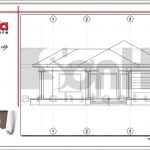 Mặt đứng 2 biệt thự 1 tầng hiện đại tại Bắc Ninh sh btd 0056