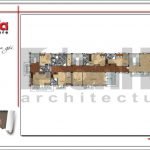 Mặt bằng công năng tầng 2 biệt thự kết hợp văn phòng tại cà mau sh btp 0106