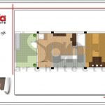 Mặt bằng công năng tầng 4 nhà ống hiện đại tại Hải Phòng sh nod 0173