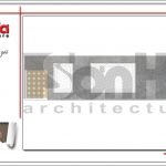 Mặt bằng công năng tầng mái nhà ống kiến trúc Pháp tại Bắc Giang sh nop 0142