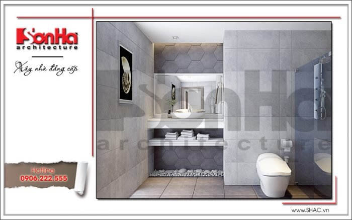 Thiết kế wc phòng ngủ bố mẹ biệt thự tân cổ điển tại Hải Phòng sh btp 0104