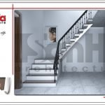 Mẫu thiết kế sảnh thang nhà ống hiện đại tại Hải Phòng sh nod 0171