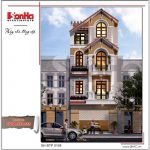 Mẫu thiết kế kiến trúc biệt thự cổ điển đẹp sh btp 0105