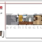 Thiết kế mặt bằng công năng tầng 6 nhà ống kiến trúc Pháp tại Hà Nội sh nop 0140