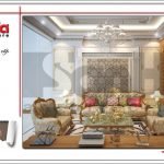 Thiết kế phòng khách đẹp nhà ống cổ điển tại Quảng Ninh sh nop 0141