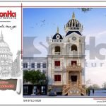 Thiết kế biệt thự lâu đài 2 tầng đẹp tại Lạng Sơn sh btld 0028