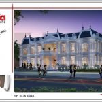 Thiết kế kiến trúc nhà hàng 2 tầng kiến trúc Pháp sang trọng tại Phú Quốc sh bck 0045