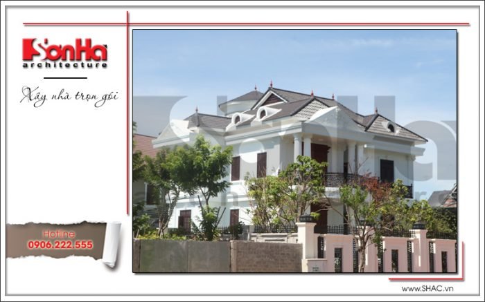 Mẫu thiết kế biệt thự nhà vườn (sân vườn) 2 tầng đẹp 13 Mẫu thiết kế biệt thự nhà vườn 2 tầng đẹp