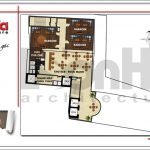 Mặt bằng công năng tầng 14 khách sạn hiện đại tại Đà Nẵng SH KS 0038