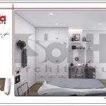 Mẫu Thiết kế phòng ngủ con gái chung cư Tràng An Complex hiện đại cao cấp tại Hà Nội