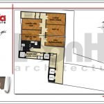 Mặt bằng công năng tầng 15 khách sạn hiện đại tại Đà Nẵng SH KS 0038