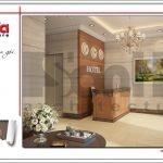 Thiết kế sảnh chính khách sạn mini kiến trúc Pháp tại Hải Phòng sh ks 0039