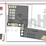 Mặt bằng công năng tầng 1 khách sạn hiện đại tại Đà Nẵng SH KS 0038