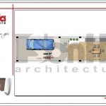 Mặt bằng công năng tầng 1 nhà ống kiến trúc Pháp 4 tầng mặt tiền hẹp tại Hải Phòng sh nop 0145