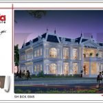 Thiết kế nhà hàng 2 tầng kiến trúc Pháp sang trọng tại Phú Quốc sh bck 0045