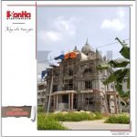 Ảnh thực tế thi công 2 biệt thự lâu đài 3 tầng mặt tiền rộng tại Quảng Ninh sh btld 0027