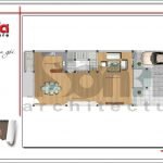 Mặt bằng công năng tầng 1 biệt thự Pháp tại Nam Định sh btp 0108