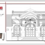 Mặt đứng biệt thự mini tại Hà Nội sh btp 0110