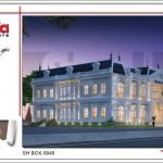 Mẫu thiết kế nhà hàng 2 tầng kiến trúc Pháp sang trọng tại Phú Quốc sh bck 0045