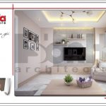 4 Mẫu nội thất phòng khách nhà ống hiện đại tại hà nội sh nod 0174