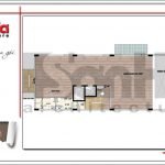 Mặt bằng công năng tầng tum tòa nhà văn phòng kiến trúc Pháp tại Sài Gòn sh vp 0029