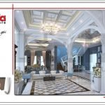 Thiết kế sảnh nhà hàng 2 tầng kiến trúc Pháp sang trọng tại Phú Quốc sh bck 0045