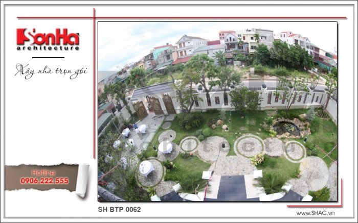 Mẫu biệt thự 2 tầng có sân vườn đẹp - SH BTP 0062 7