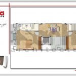 Mặt bằng công năng tầng 3 nhà ống Pháp tại Bắc Ninh sh nop 0144