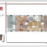 Mặt tiền công năng tầng 4 nhà ống hiện đại tại Hà Nội sh nod 0174