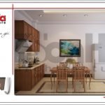 Thiết kế phòng bếp khách sạn mini kiến trúc Pháp tại Hải Phòng sh ks 0039