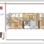 Mặt bằng công năng tầng 4 nhà ống Pháp tại Bắc Ninh sh nop 0144